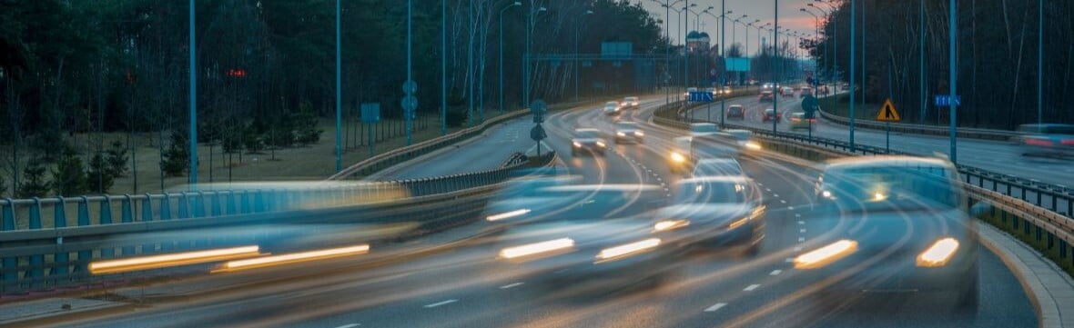 Snelweg beweging - 1180 x 360